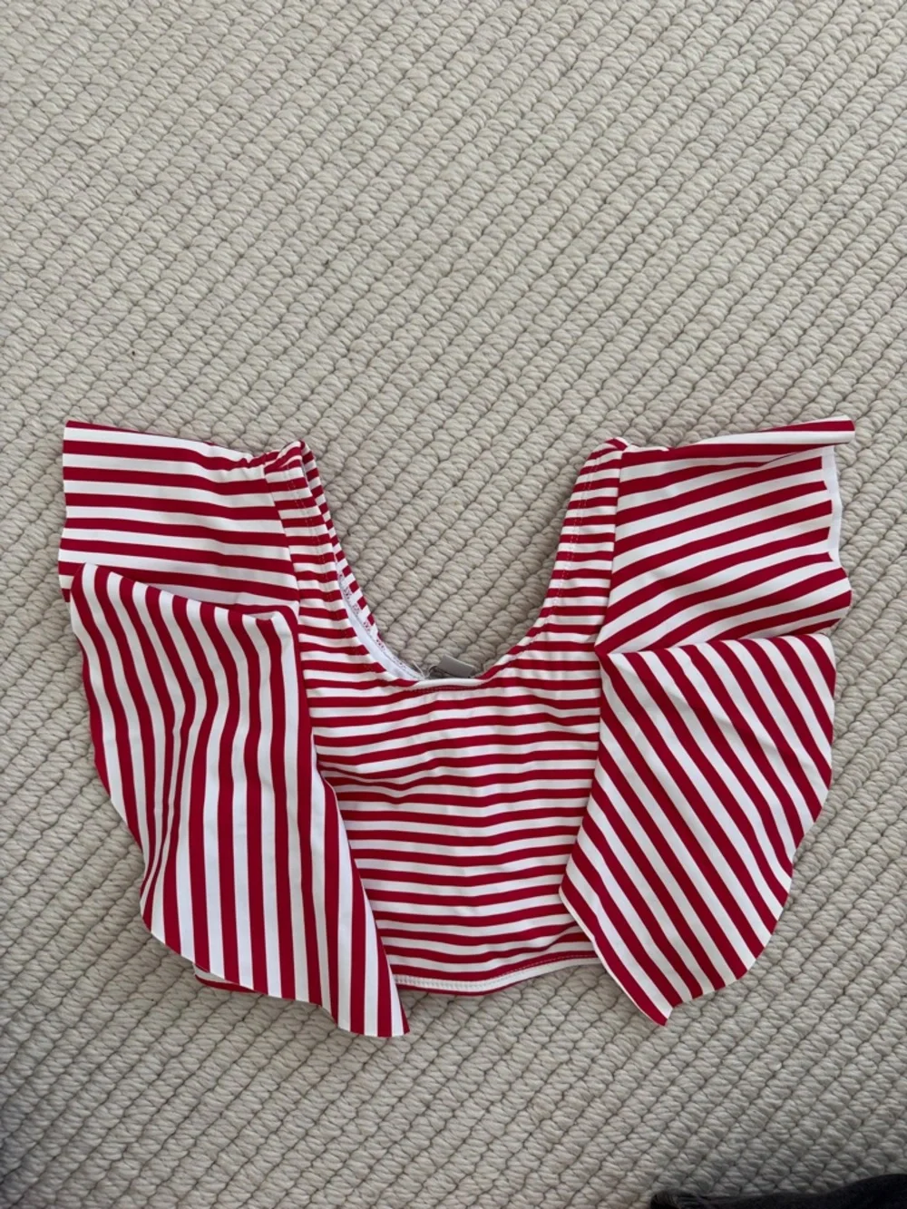 Habitual Kids' Malibu Stripe Two-Piece Swimsuit in Red size 12